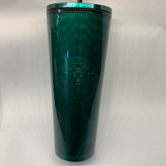 NEW STARBUCKS HOLIDAY 2020 GREEN EMERALD ACRLYIC